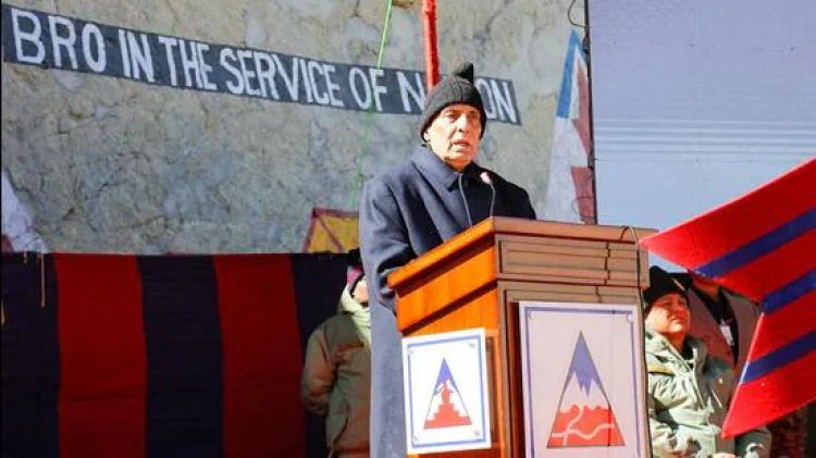 Rajnath Singh Opens 75 Border Roads Projects of 6 States, 2 Union Territories during Ladakh Visit